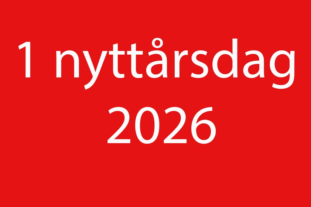 1. nyttårsdag