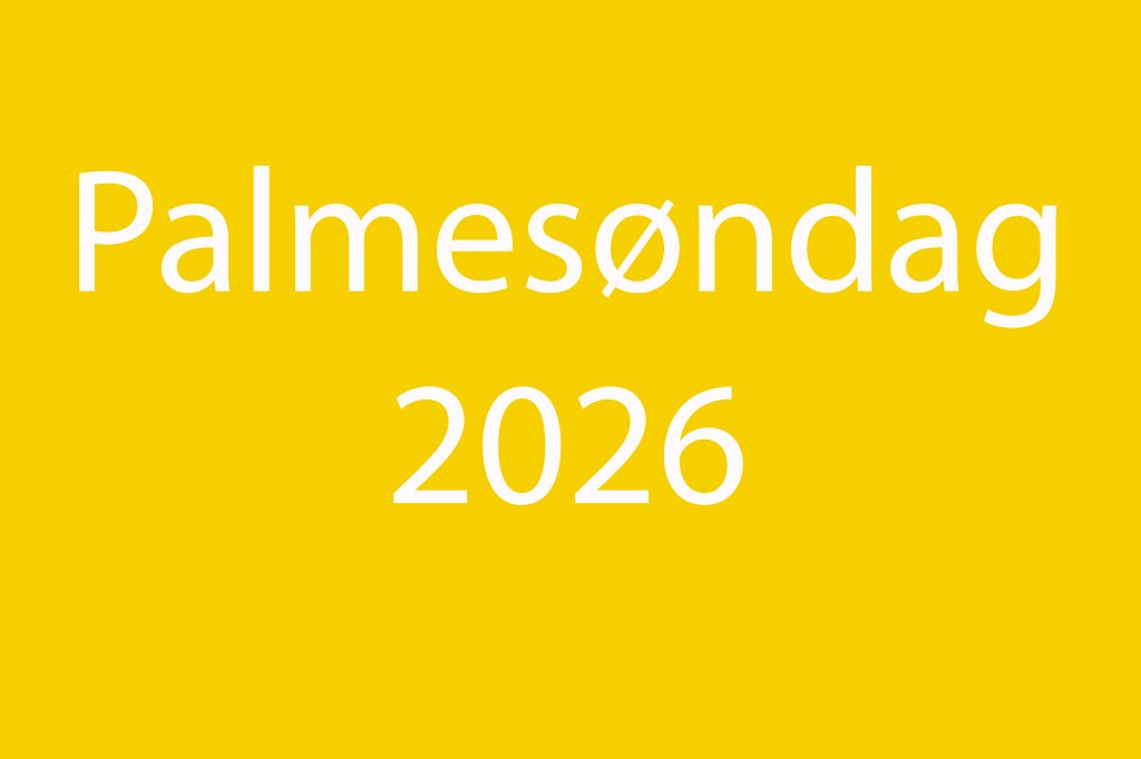 Palmesøndag 2026