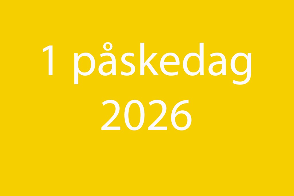 Første Påskedag 2026